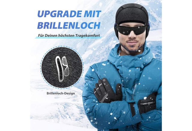 Blusmart Unterhelmmütze Winddichte und warme Radmütze (Warme Helmmütze unter dem Helm, Warme und atmungsaktive Radmützen für Herren und Damen) Unisex-Fahrradhelme, Skihelme usw.