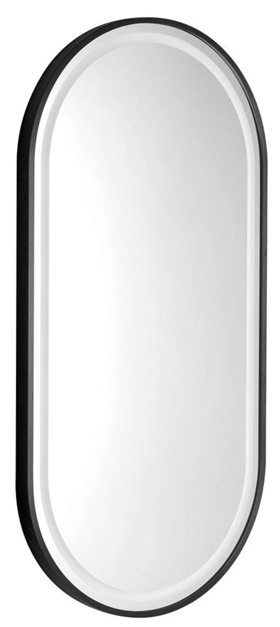 Sapho - Spiegel Kaira Mit Led-beleuchtung, 45 × 90 Cm, Mattschwarz Ka450