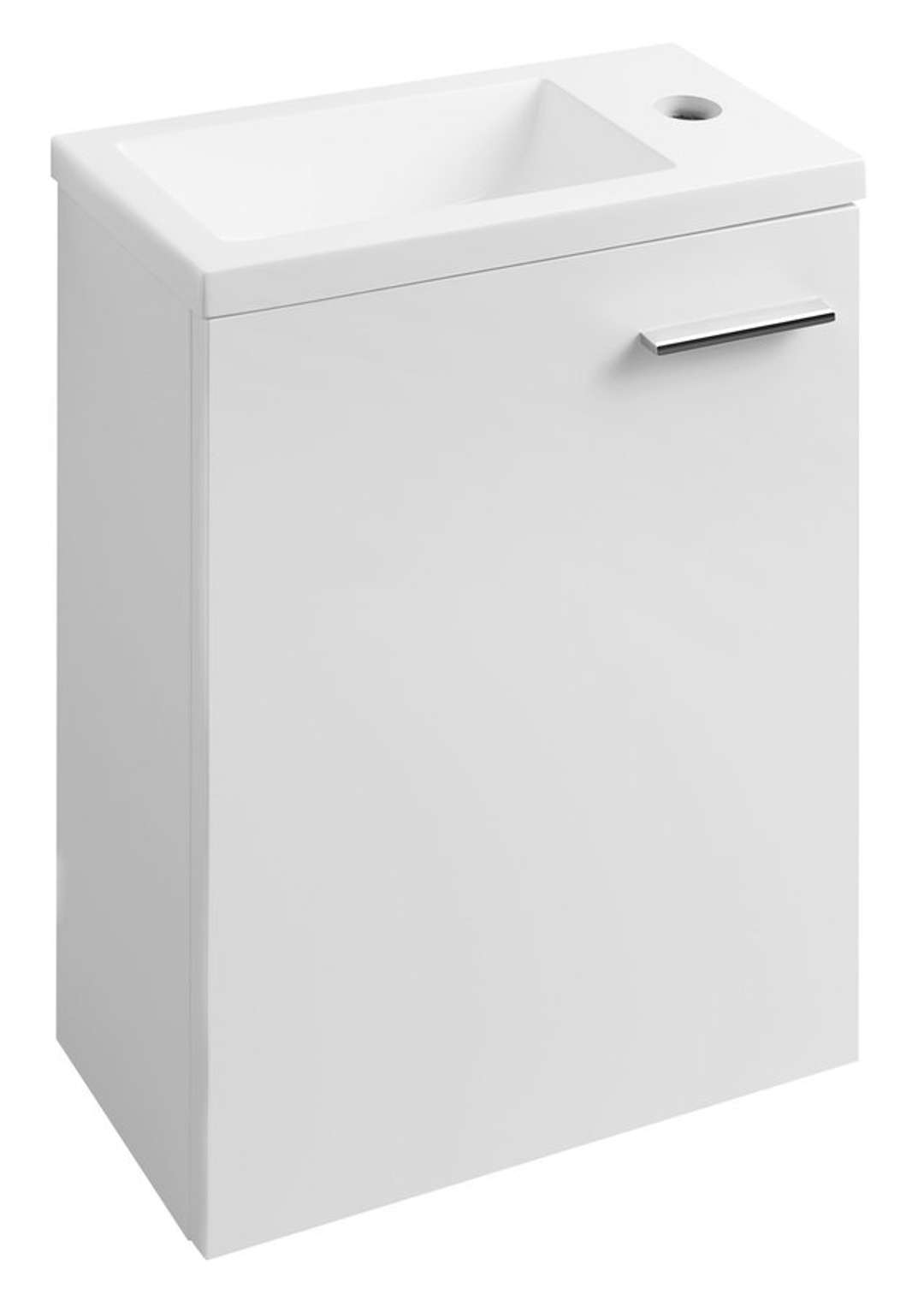 Aqualine Zoja - Waschbeckenunterschrank 37x50x18 Cm, Weiß 51037a