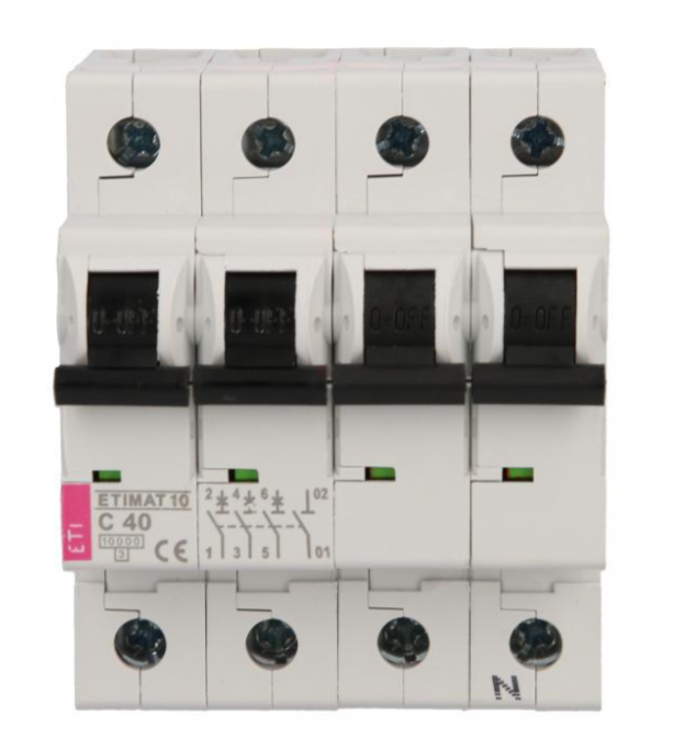 Leitungsschutzschalter 3p+n C 40a 10ka Ac Etimat10 002136720