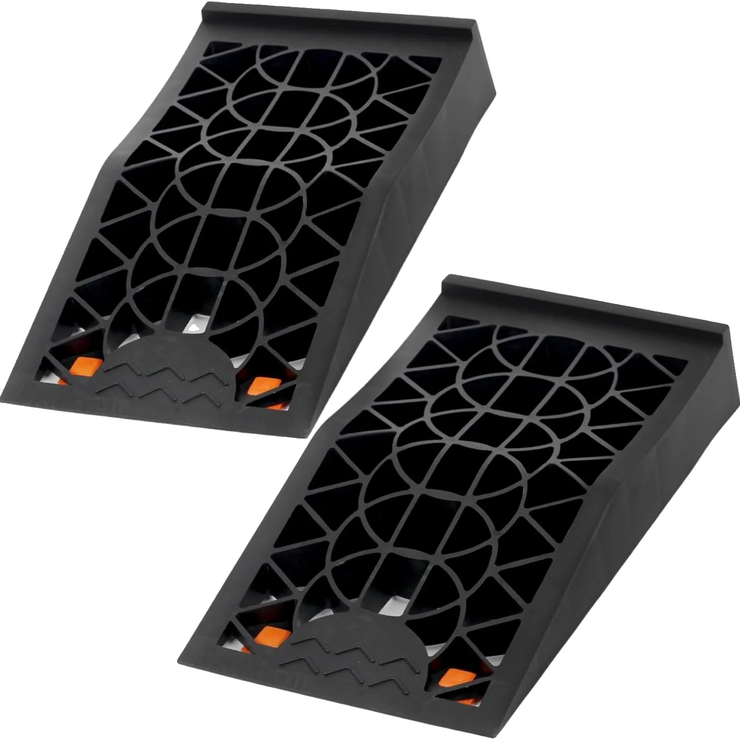 Autoauffahrrampen, Tragfähigkeit 5 Tonnen, Neigungswinkel 8,6°, Material: Polypropylen, Länge 698 Mm, 2 Rampen Pro Set