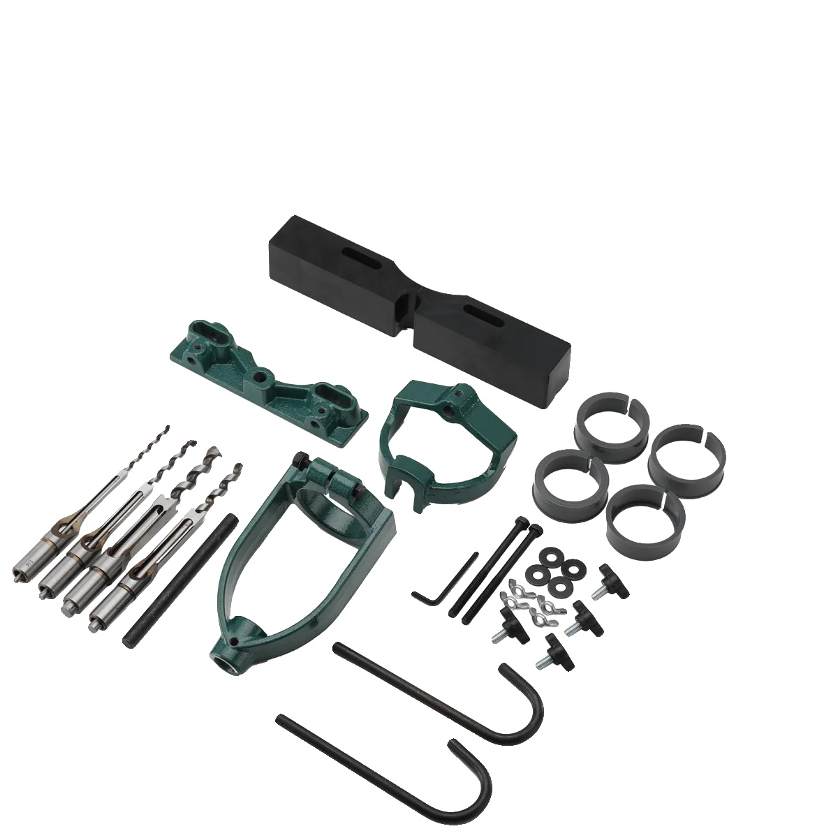 Set Mit Führungshülsen Für Zapfenschneidbohrer, Aus Hochkohlenstoffhaltigem Stahl, 4 Bohrhülsen, Kompatibel Mit Zapfenschneidmeißeln, Präzise Bohrleistung, Geeignet Zum Bohren In Holz