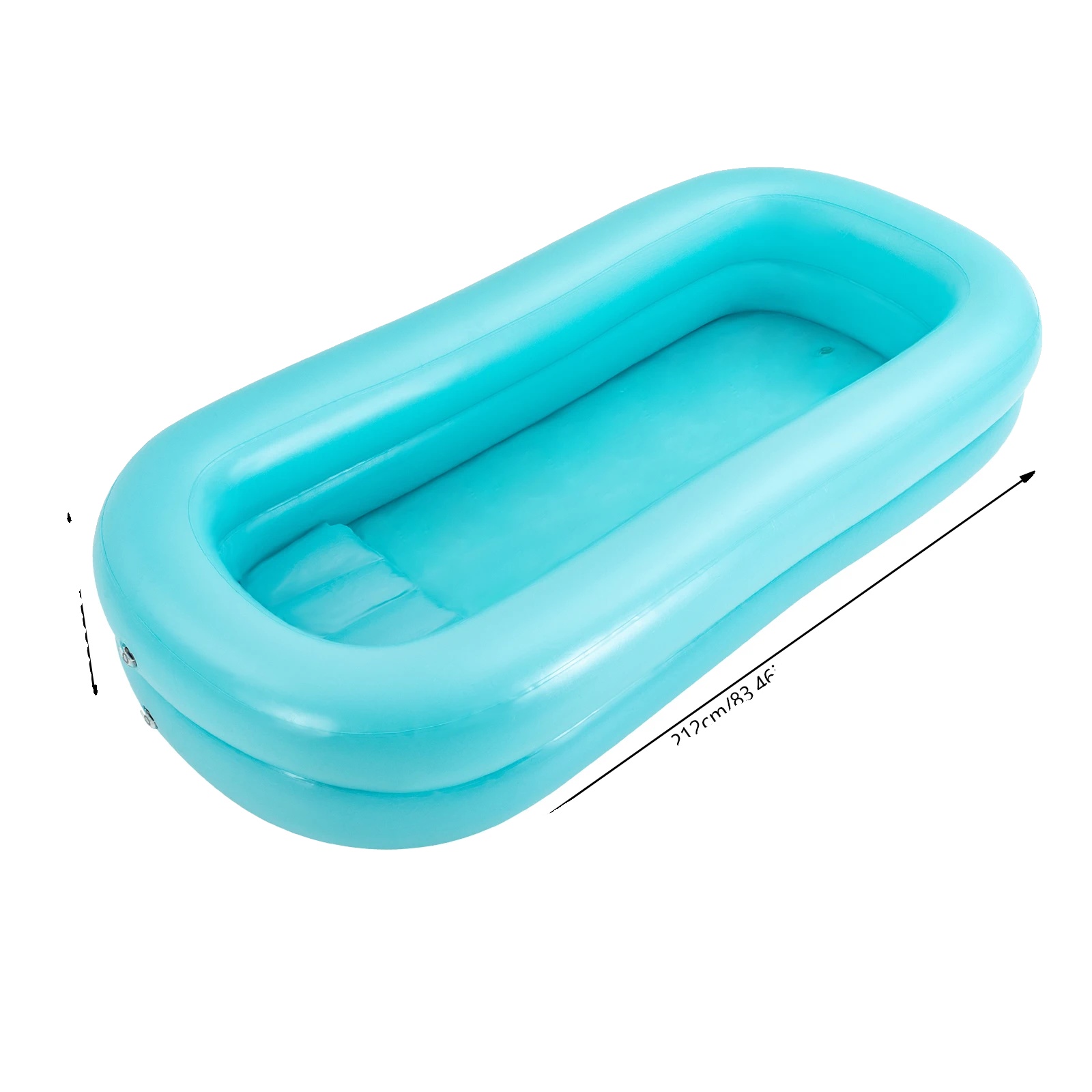 Aufblasbare Badewanne, Elektrische Pumpe, Wassersack Für Menschen Mit Eingeschränkter Mobilität, Blau