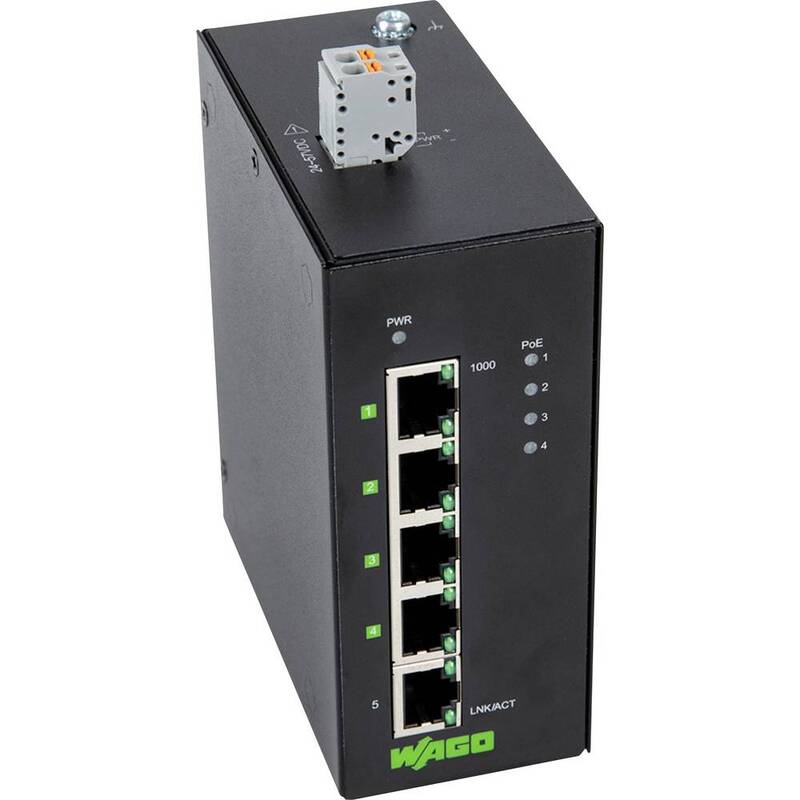 [gebraucht] B-ware Wago Netzwerk Switch Verteiler 8521411000001 5 Gigabit-ports 4 Poe Geräte