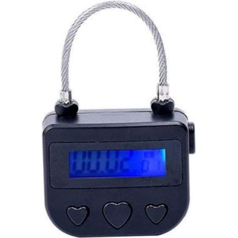 Lock Smart Time Serrure, Verrouillage De L'Heure D'Écran Lcd, Minuterie Électronique De Voyage Multifonction, Cadenas Temporaire Temporaire Rechargeable Usb Étanche