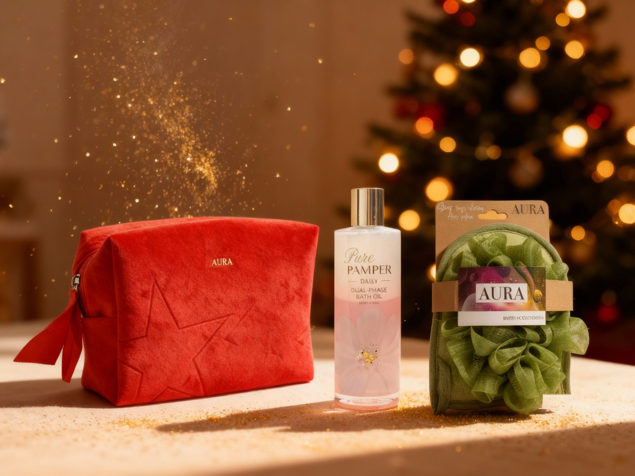 All Aura Bade-set Mit Samt-kosmetiktasche