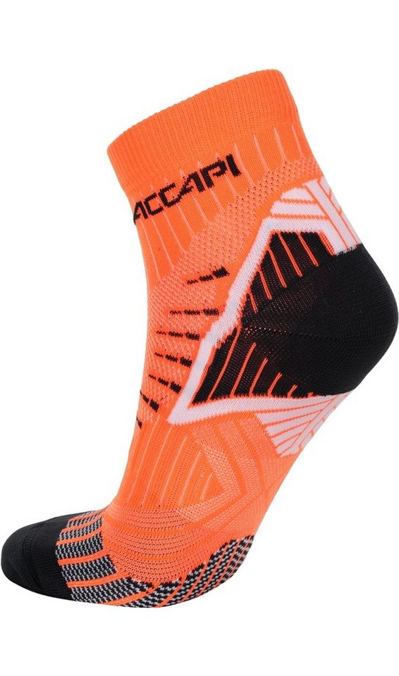 Accapi Laufsocken Quarter Running Touch orange/schwarz - 1 Paar Bild 2