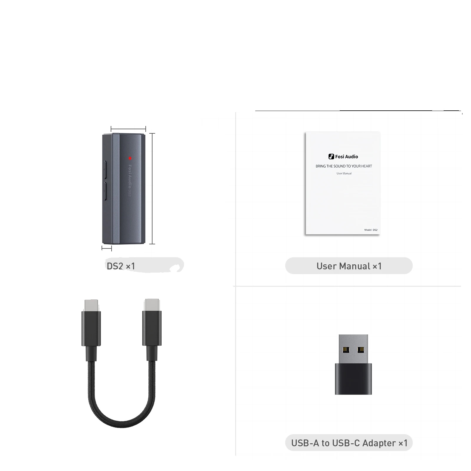 Usb-dac-kopfhörerverstärker, Unterstützt 32 Bit/384 Khz, Ausgänge Für Zwei Kopfhörer