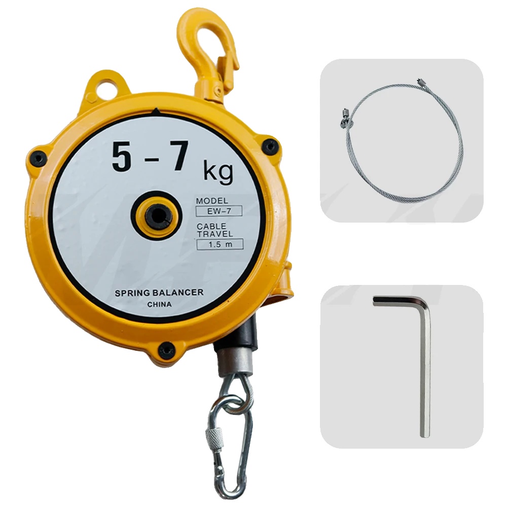 Federbelasteter Kipphebel, Tragfähigkeit 5-7 Kg, Kabellänge 1,5 M, 5-7 Kg