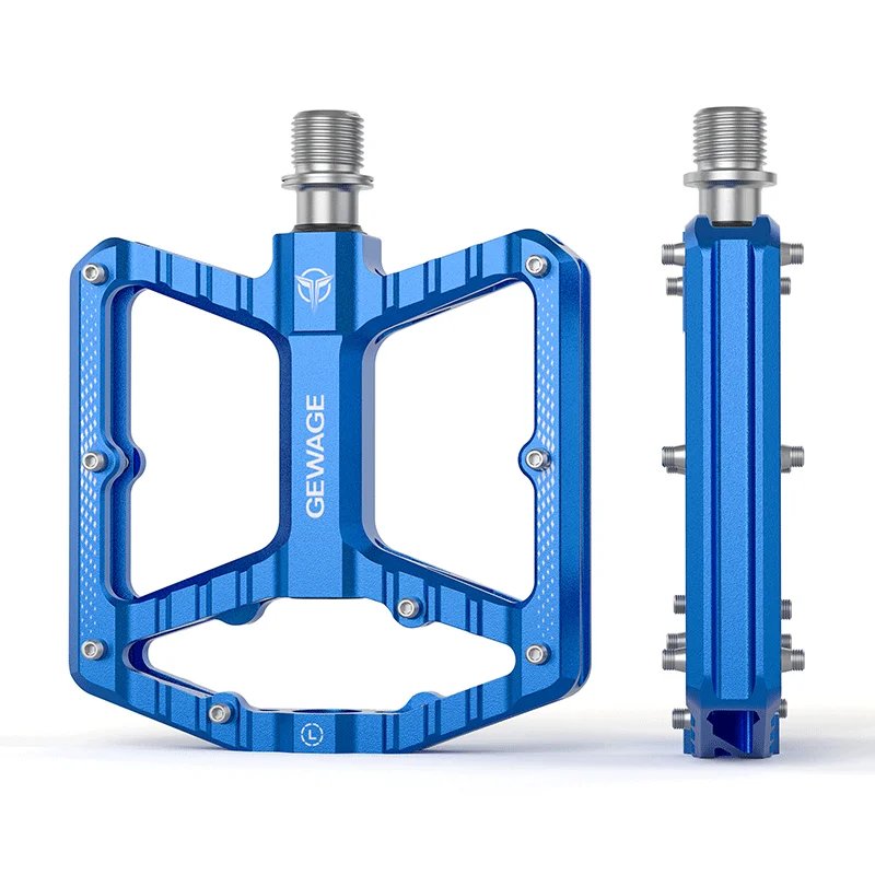 Gewage Aluminium-plattformpedale Mit Abgedichteten Lagern, Blau
