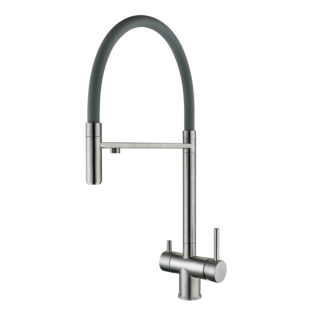 Wezer Top4-01-gray Küchenarmatur Mit Wasserfilteranschluss