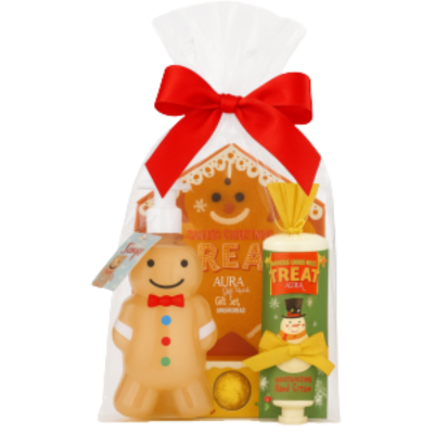 Weihnachtsgeschenkset – Keksseife + Schneemanncreme + Kekshaus