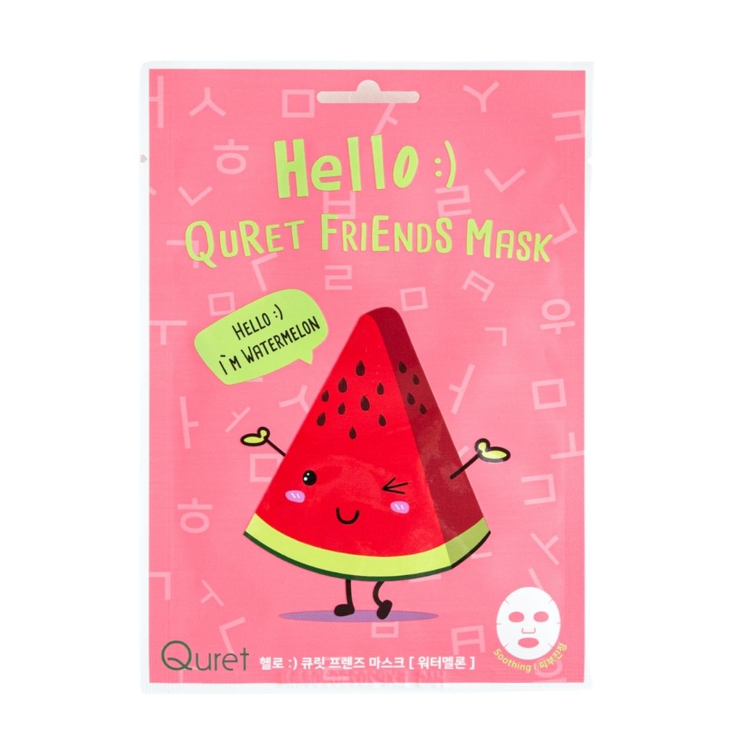Hallo Quret Freunde Maske - Wassermelonen-tuchmaske