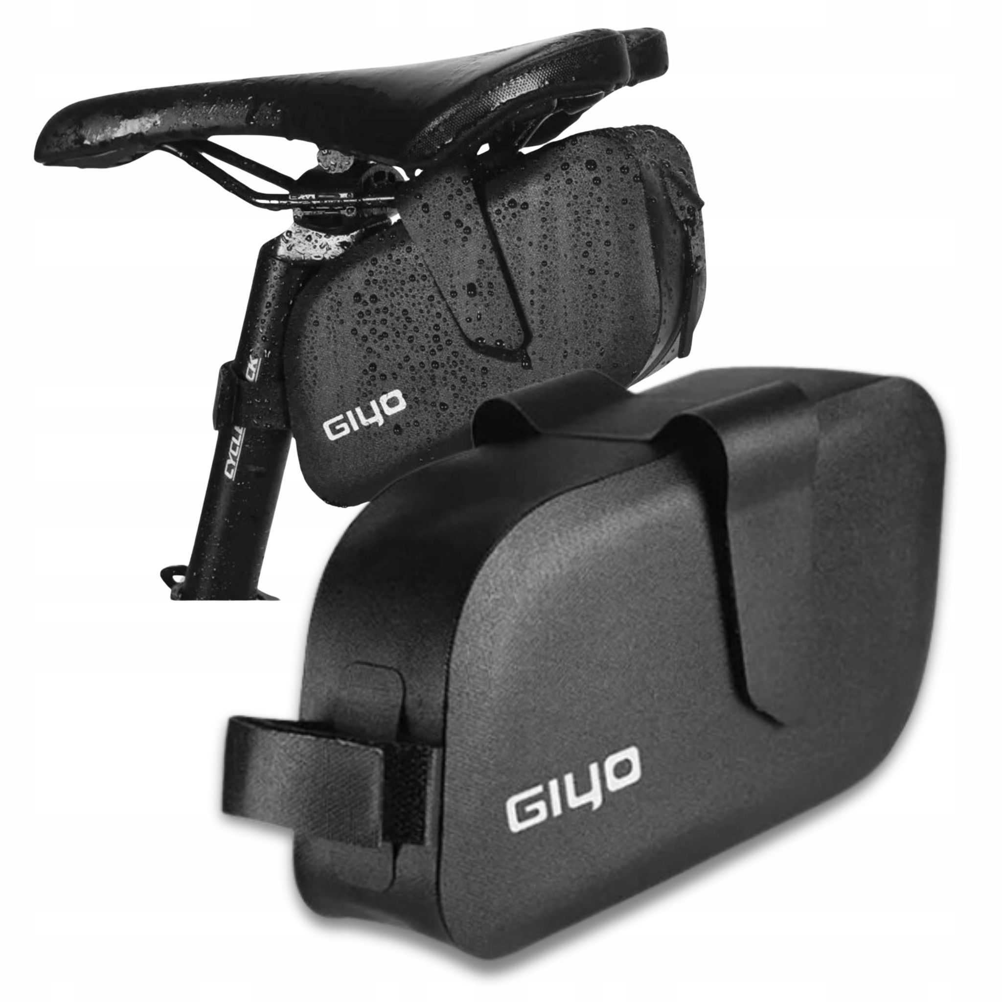 Giyo Schwarze Wasserdichte Fahrradtasche Für Sattelstütze