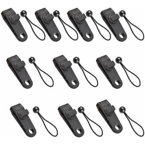 Autre Accessoire Pour Piscine Clip De Tenteensemble De 10 Pièces （le Noir）
