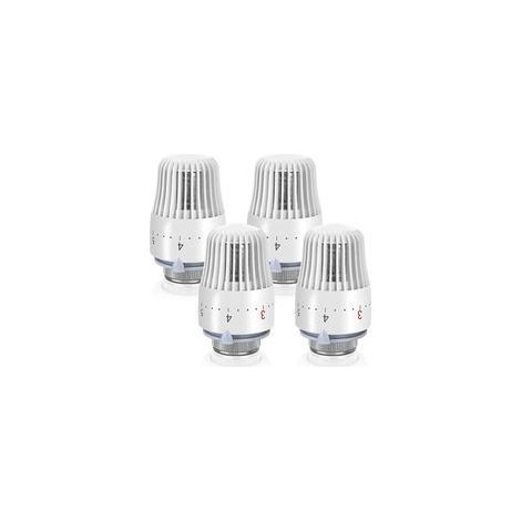 M30 X 1,5, Blanc, Robinet Thermostatique De Radiateur : 4 Pièces Tête De Radiateur Thermostatique, Thermostat De Radiateur, Thermostat