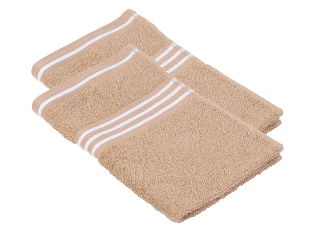 Gözze Gästetuch Rio Doppelpack, je 30 x 50 cm (Sand)