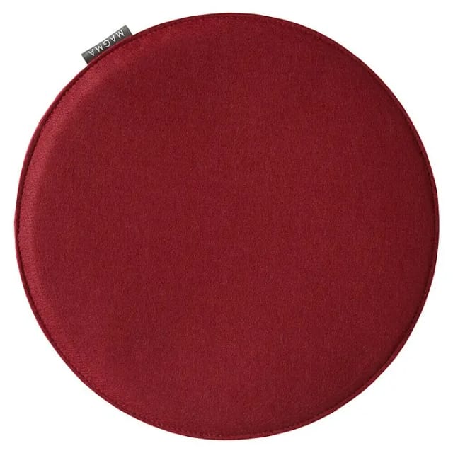 MAGMA Stuhlkissen Avaro 4er Set (Rund, Weinrot)