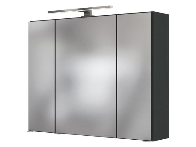 HELD Spiegelschrank Birma (Graphitgrau, 80 cm)