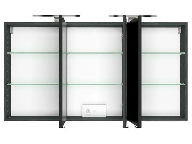 HELD Spiegelschrank Birma (Graphitgrau, 120 cm)