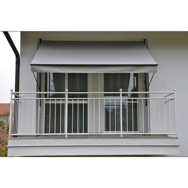 Angerer Klemmmarkise (Hellgrau, 150 cm breit)