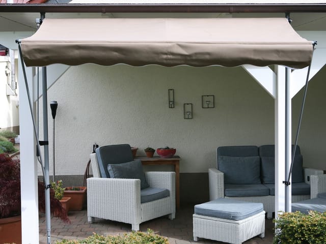 Grasekamp Klemmmarkise (Taupe, 250x130 cm)