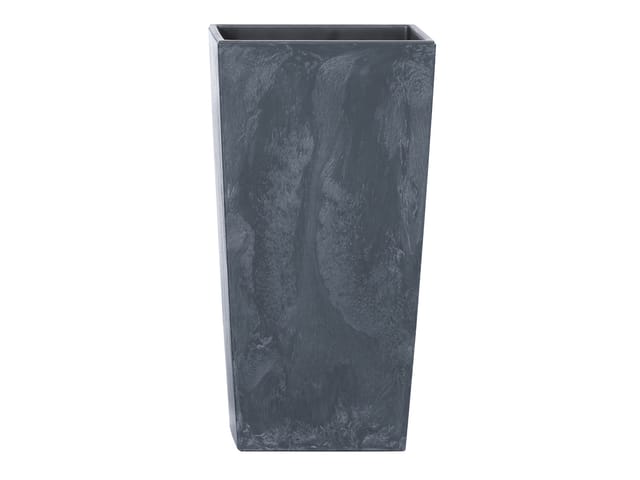 PROSPERPLAST Blumentopf mit E, anthrazit, 220x220x420 (anthrazit in Betonoptik, B 22 x H 42 x T 22 cm)
