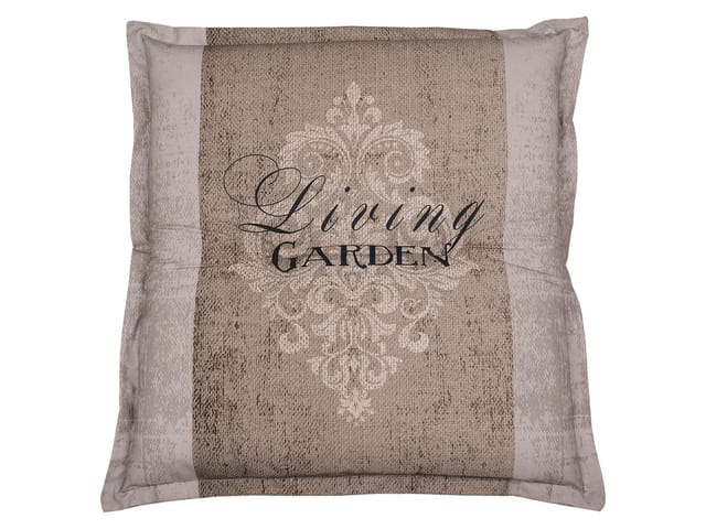 GO-DE TEXTIL Gartenauflage Living Garden (Hocker-Auflage, Beige)