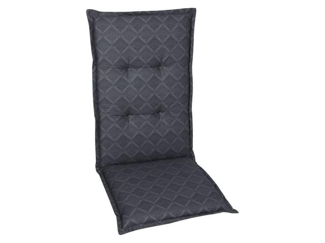 GO-DE TEXTIL Gartenauflage Raute (2er Set Hochlehner, anthrazit)