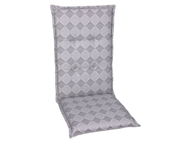 GO-DE TEXTIL Gartenauflage Raute (2er set mittellehner, Grau)