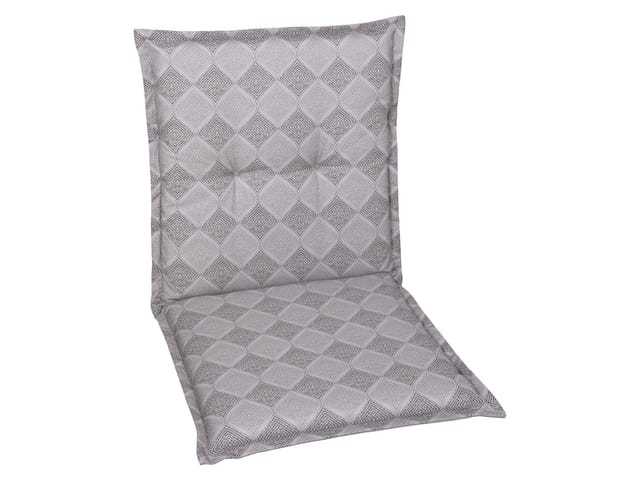 GO-DE TEXTIL Gartenauflage Raute (2er Set Niederlehner, Grau)