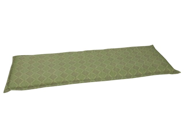 GO-DE TEXTIL Gartenauflage Raute (Bankauflage 3-Sitzer, Grün)