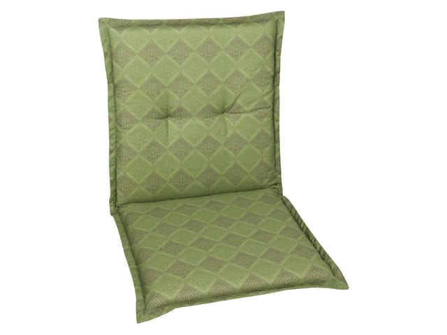 GO-DE TEXTIL Gartenauflage Raute (2er Set Niederlehner, Grün)