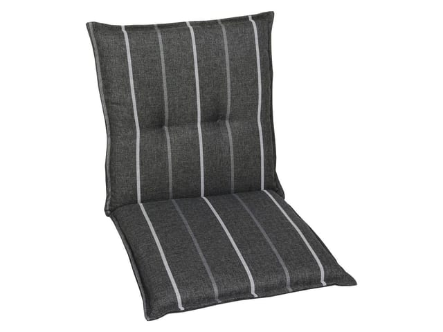 GO-DE TEXTIL Gartenauflage Wendauflage (2er Set Niederlehner, anthrazit)