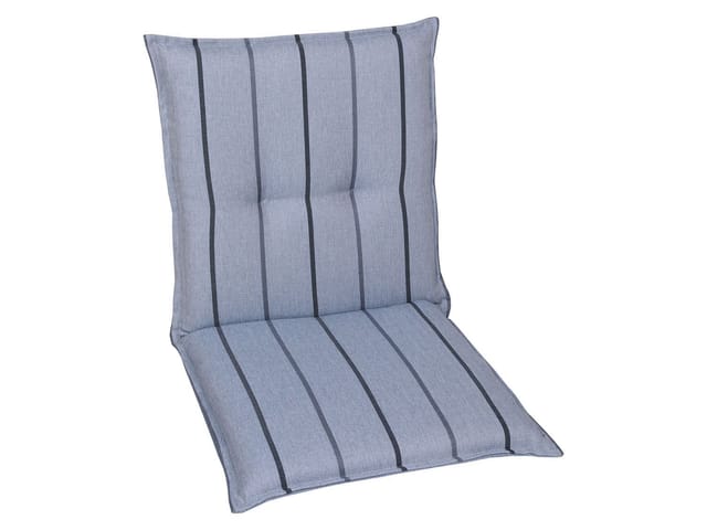GO-DE TEXTIL Gartenauflage Wendauflage (2er Set Niederlehner, Blau)
