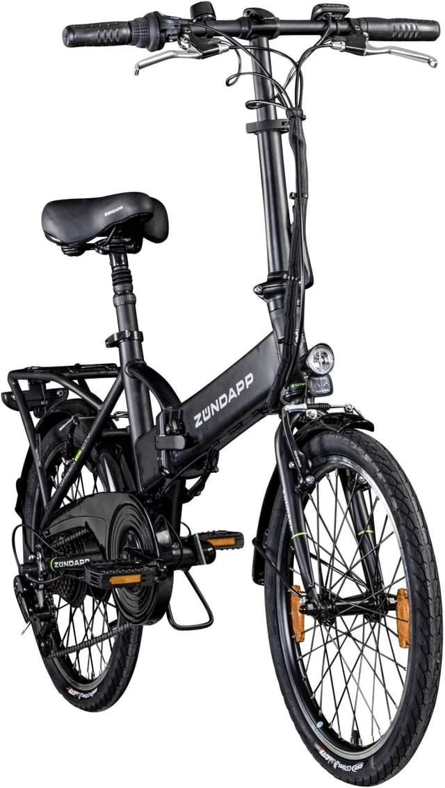 Zündapp Z101 E-Faltrad, 20 Zoll, schwarz (Schwarz)