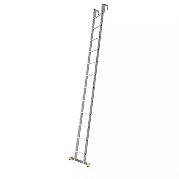 Anlegeleiter Mit 12 Sprossen – Erreichbare Höhe 3,34 M – Breite 0,35 M – Mit Haken, Öffnung 55 Mm - 8112-cr-fac60