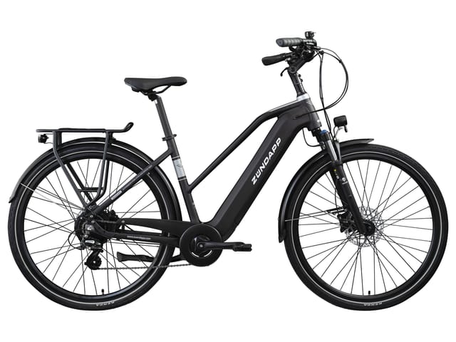 ZÜNDAPP Z810 E-Trekkingbike (Damen, Schwarz/weiß)