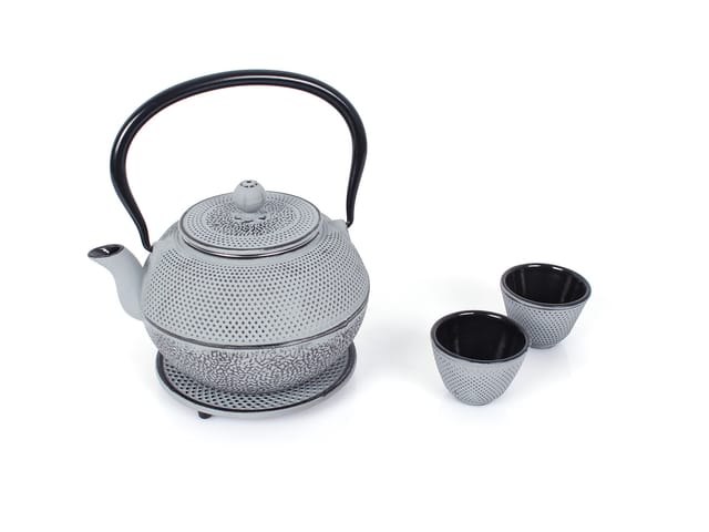 ECHTWERK Teeservice aus Gusseisen (Grau, 1,1L)