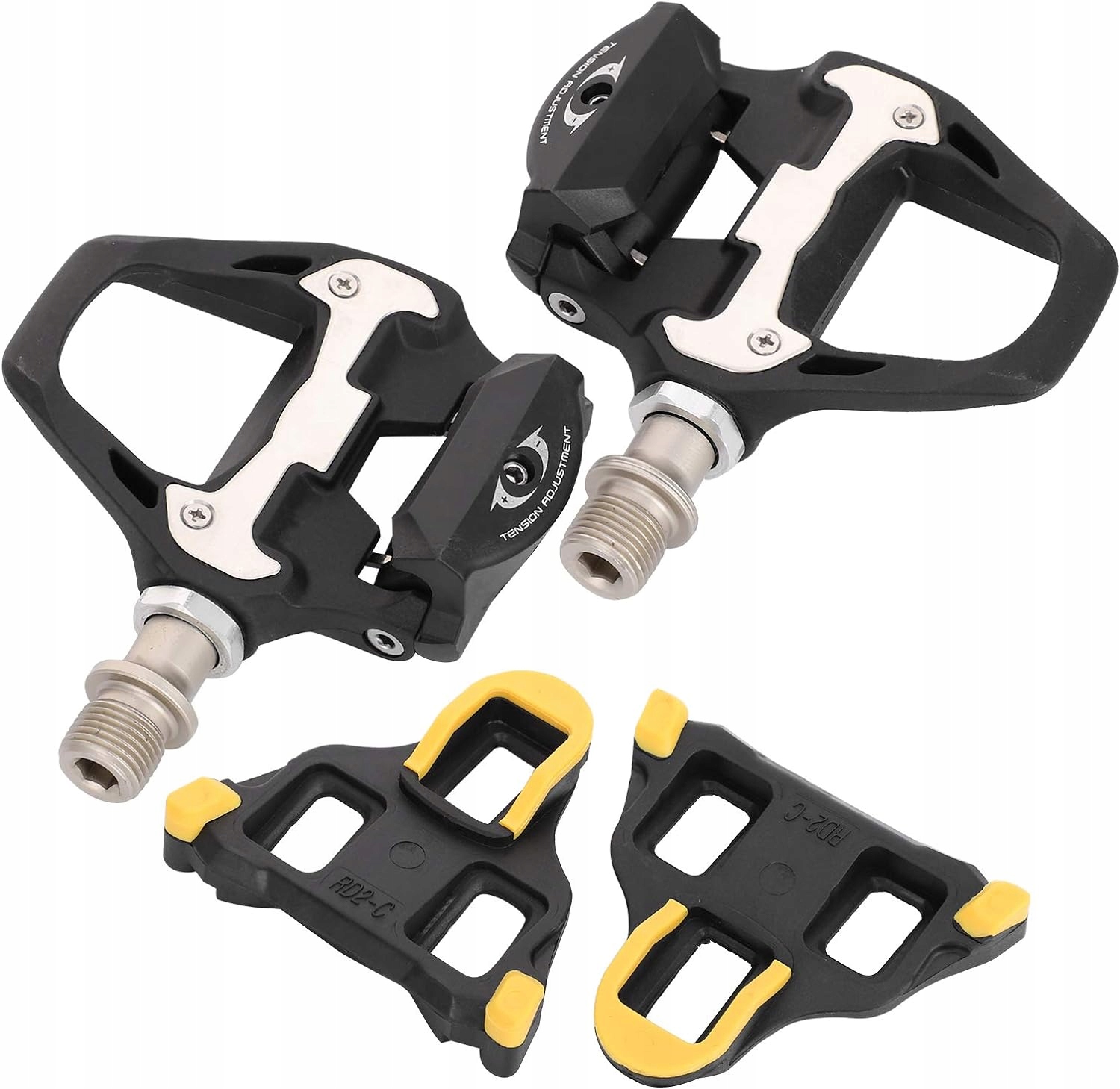 Leichte Rennrad-klickpedale Mit Lagern Und Cxwxc-carbon-cleats