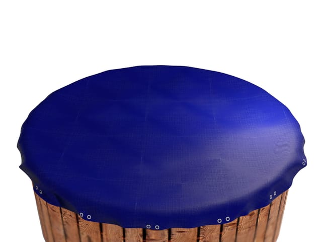 Grasekamp Abdeckplane Pool (Rund, Blau/Schwarz, 380 cm)