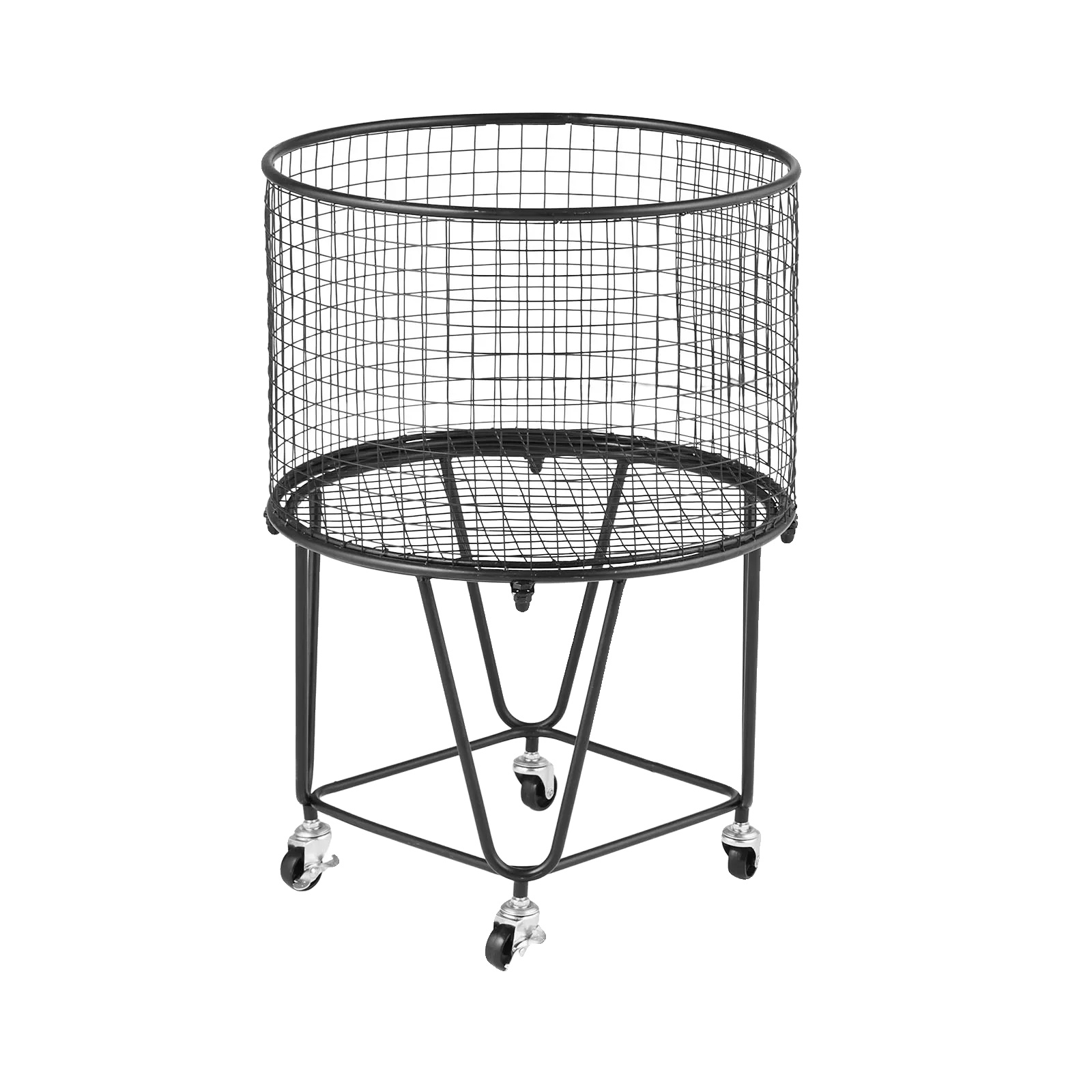 Wäschewagen, Robuste Konstruktion, Ergonomischer Griff, Korbform B