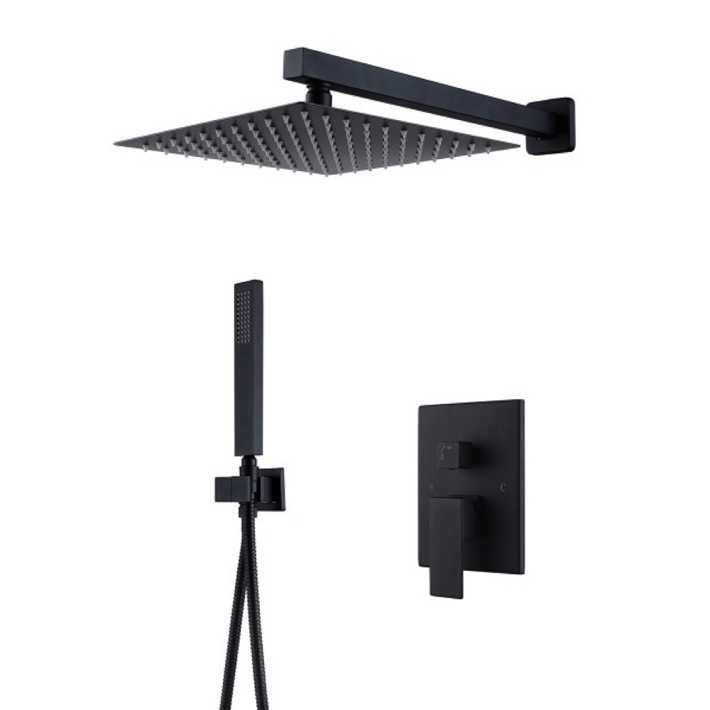 Wezer Pro17b-02-black Unterputz-duschset