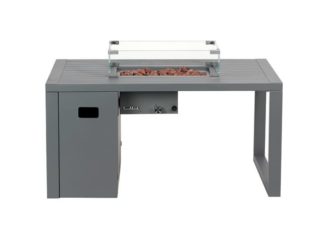 buschbeck Loungetisch und Feuerstelle »Lagos«, B 115 x T 75 x H 58,5 cm, grau