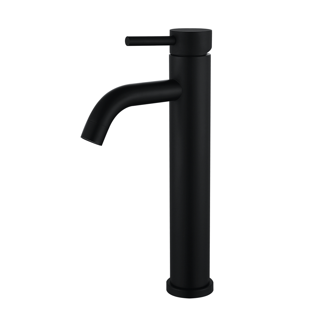 Wezer Eko11c-01-black Hoher Waschtischhahn