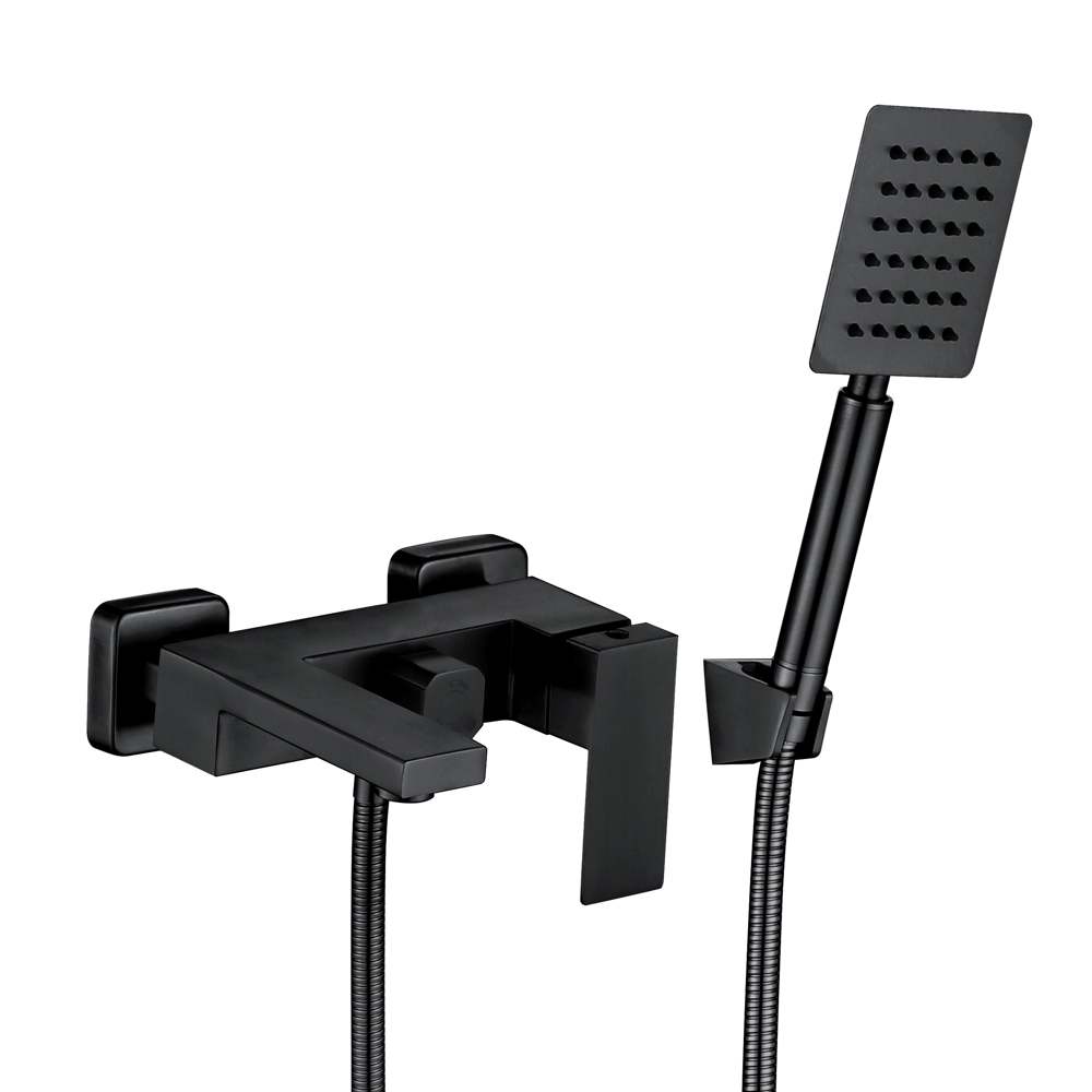 Wezer Pro3b-02-black Badewannenarmatur Mit Duschset