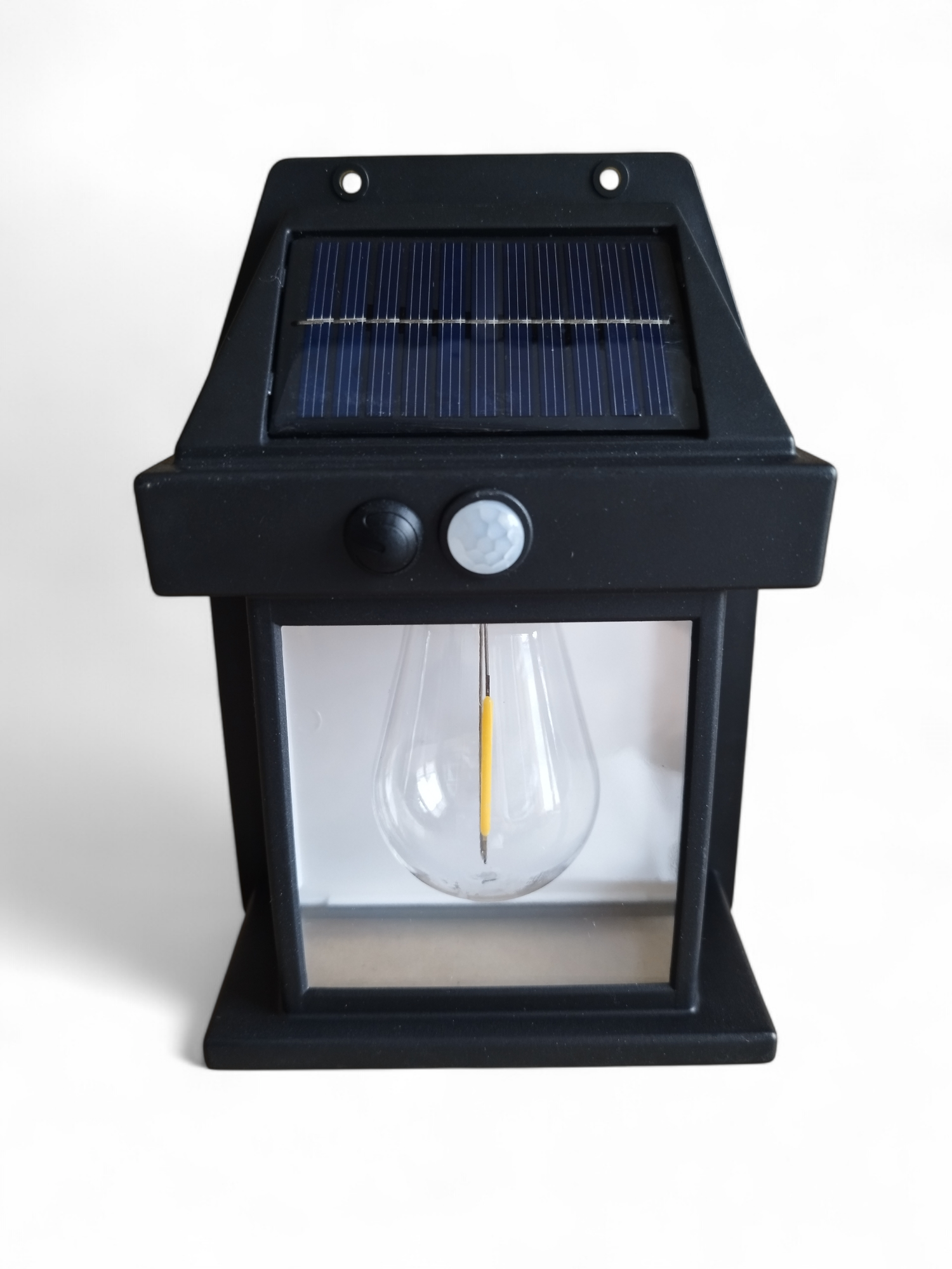 Led-solarleuchte Bk-888 600lm Solar-fassadenwandleuchte Schwarz 1 Stück.