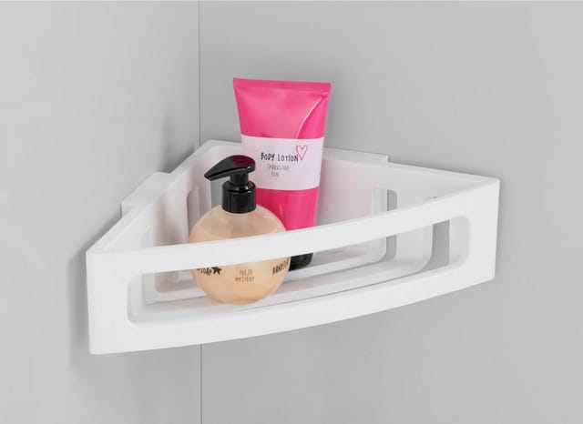 Wenko Turbo-Loc Badezimmerablage Bralia (Eckablage, Weiß)