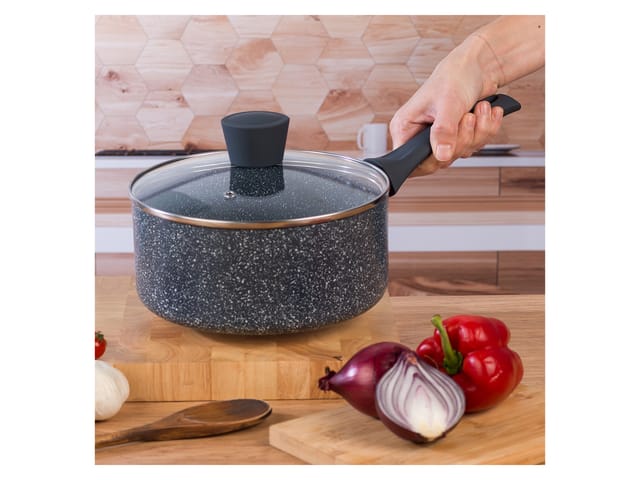 RUSSELL HOBBS Aluminium Nightfall Collection Blue Marble (Stielkasserolle, 20cm)