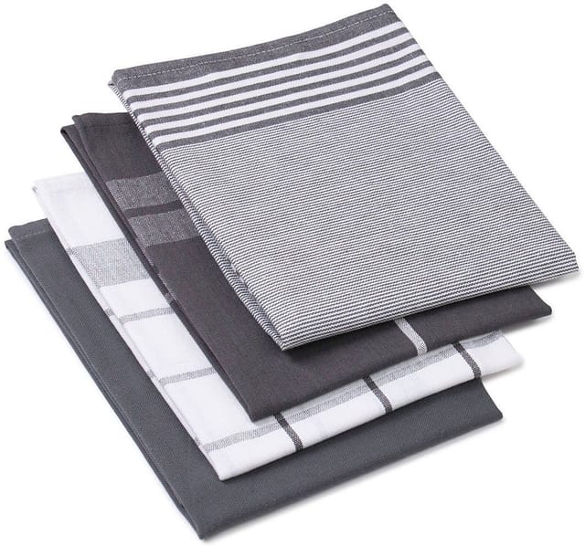 Gözze Geschirrtücher 4er Pack, 50 x 70 cm (Anthrazit)